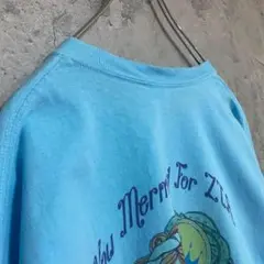 ギルダン 古着 マーメイド アメリカ輸入 アート 両面プリント Tシャツ 半袖