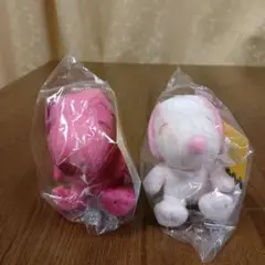 スヌーピー　ピンク マスコット　2種
