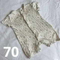 tete a tete 花柄ロンパース 70