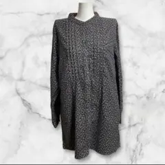 六　レディース　デイタムライン　チュニック　長袖　花柄　かわいい