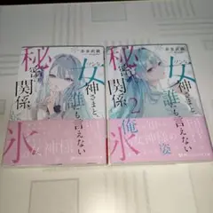 ラノベ　ツンな女神さまと、誰にも言えない秘密の関係　1〜2巻 既刊全巻セット