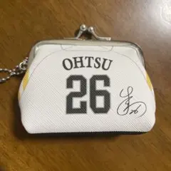 福岡ソフトバンクホークス　大津亮介選手 ミニがま口キーチェーン未使用