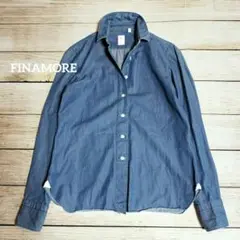 【値下交渉歓迎】 フィナモレ デニムシャツ ダンガリーシャツ シャンブレー XL