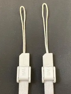 Wii WiiUリモコン　純正ストラップ　ホワイト　白色2個セット