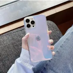 新品未使用⭐︎iPhone16ケース⭐︎オーロラ　グラデーション⭐︎クリア透明