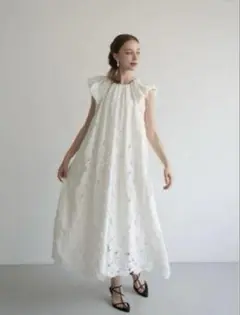 【公式】flower lace drape one-piece サイズ:2