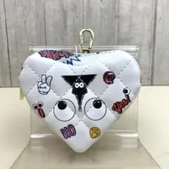 訳ありEyeTheme(アイテーマ) 目玉 バッグチャーム ハート ポーチ F