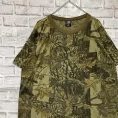 USA製90sヴィンテージTシャツ！シングルステッチ　ベージュ迷彩古着XL71