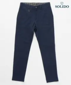 美品　定価2.8万程　SOLIDO ジャージー　パンツ　ネイビー ストレッチ