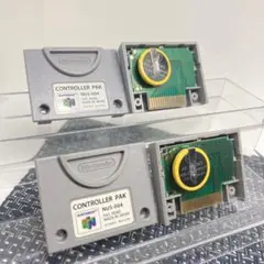 【フルメンテナンス】コントローラーパック2個セット　ニンテンドー64 a