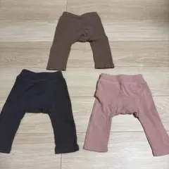 バースデイ　フタフタ　デイリーライン　モンキーパンツ　3点セット 70