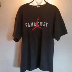 Jordan風 SAMACURRY ジャンプマン Tシャツ XL 黒 生地肉厚