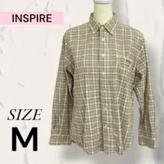 INSPIRE インスパイア トップス シャツ チェック おしゃれ シンプル