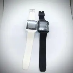 タッチスクリーン スマートウォッチ 2色セット/ジャンク