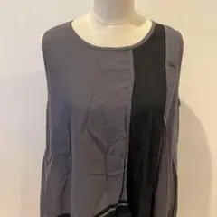 【美品】FIAC GRANDE ロングワンピース 袖なしレディース グレー L