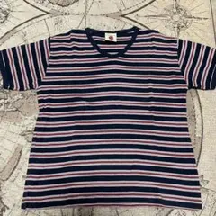 Four Roses VネックストライプTシャツ
