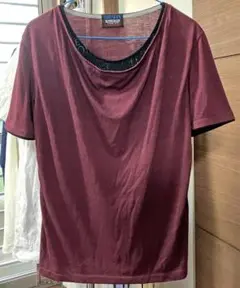 メンズTシャツ　紫　レイヤー　ニコルクラブフォーメン
