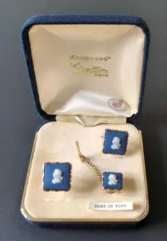 ヴィンテージ　Wedgewood ネクタイピン　カフスセット