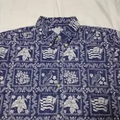 Reyn Spooner アロハシャツ XL ネイビー
