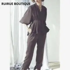 【極美品✨】RUIRUE BOUTIQUE セットアップ スーツ グレー M