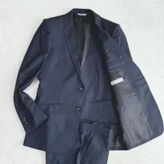 【美品】レノマオム　renoma HOMME スリーピーススーツ　ネイビー