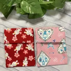 ④ ハンドメイド　保冷剤ケース　ミニホッカイロケース　2枚セット