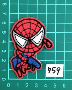 スパイダーマン刺繍アイロンワッペン 759