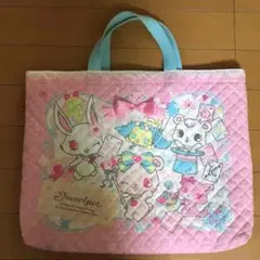 ジュエルペット キルティング手さげバッグ