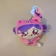 しなこ 475 しなクマ ぬいぐるみ マスコット　ピンク　キーホルダー