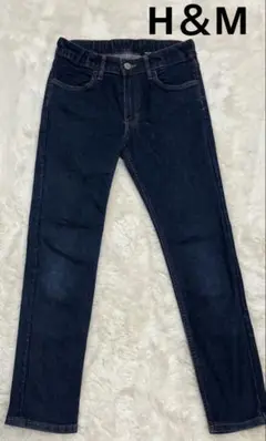 H＆M スキニーデニム ストレッチ ブルー 146cm