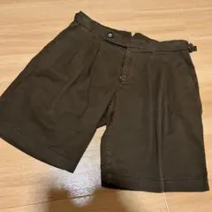 未使用に近い　ベルウィッチ　ツータック　チノハーフパンツ　グルカパンツ　48