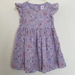 baby GAP 花柄 紫 ワンピース 100 3y