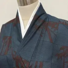 KN3704 大島紬 身丈155cm 着物 正絹