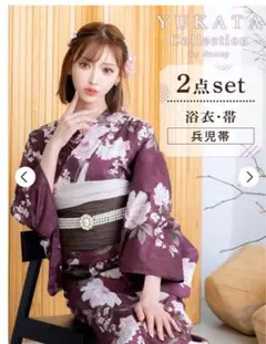 Dazzy 浴衣・帯 SET 楽天市場】【SUMMER SALE】[2点SET]ストライプ×百合柄浴衣[ 浴衣