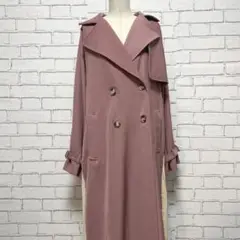 DURAS デュラス トレンチコート F ピンク バックプリーツ 新品 未使用