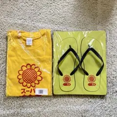 【新品未使用】スーパー玉出 Tシャツとビーチサンダルセット