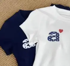グレー　Tシャツポルカッドデザインaeae