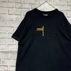 USA製90sヴィンテージTシャツ！シングルステッチ　ブラック半袖古着L716