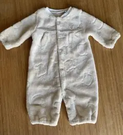 クマ刺繍入りロンパース　60サイズ