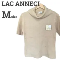 【タグ付】ANNECI レディース M 半袖ニット♡大人女子 秋冬♡ベージュ