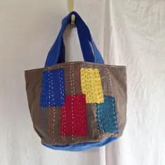 バケツトートミニ(刺し子)