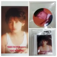 南野陽子　タワレコ渋谷コラボ　バッジ・キーホルダー　限定ポストカード付