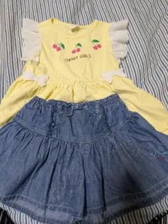 CHERRY GIRLS イエローチュニック、キュロット