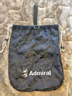 【中古美品】アドミラルゴルフ シューズケース カモフラ柄 巾着