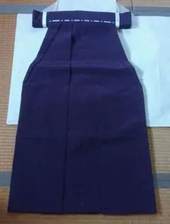 差袴　神職　紫色（二級着用）約90.2cm　袷仕立　仕付け糸有　コスプレ　馬乗型