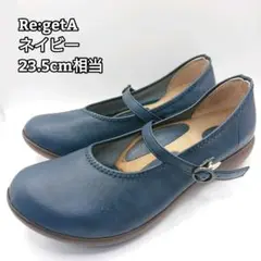リゲッタ Re:getA ローヒールストラップパンプス シューズ M