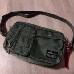 ALPHA オリーブグリーン ショルダーバッグ