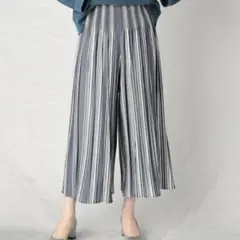 コムサマチュア　ストライプイージーパンツ