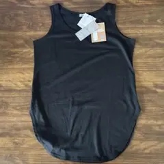 【新品】レイヤードタンクトップ ブラック L