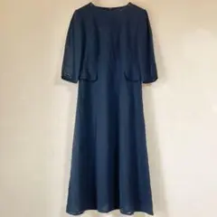 LANVIN NOIR ワンピース ロング丈 フォーマル ブラック サイズ38
